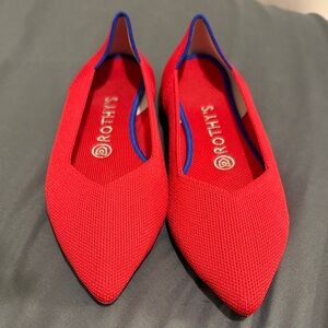 Rothy’s Red Knit Flats Size 8 | Worn Once | Excellent Condition